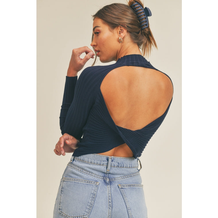 Leslie Open Back Sweater