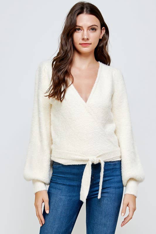 Maya Wrap Sweater