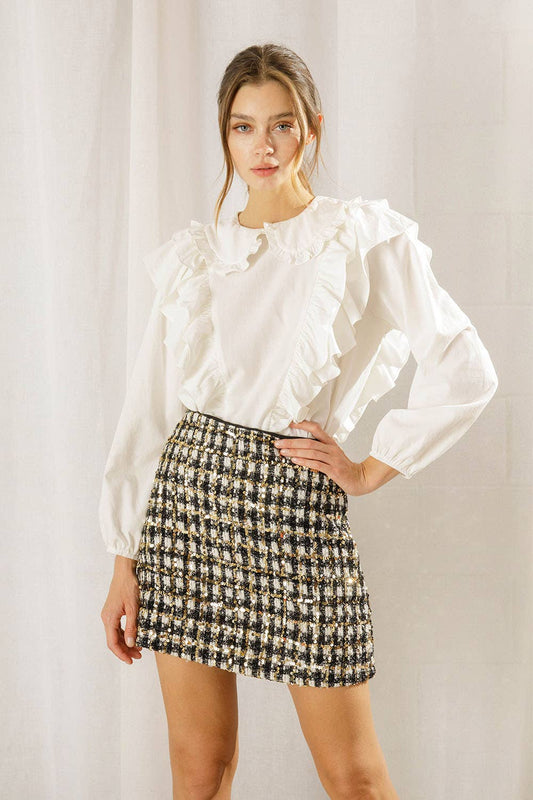 Jackio O Tweed Skirt