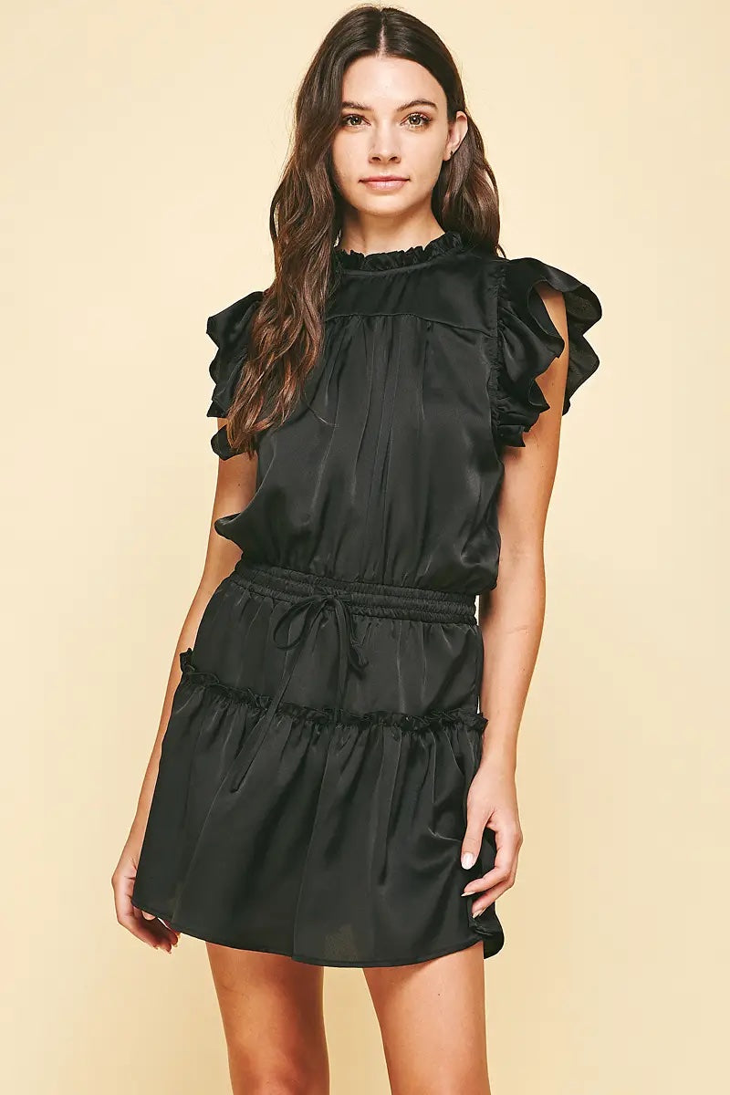 Megan Satin Shift Dress